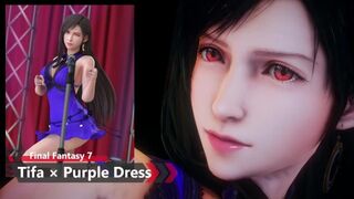 Final Fantasy 7 - Tifa (New Version) × Purple Dress - Lite Version