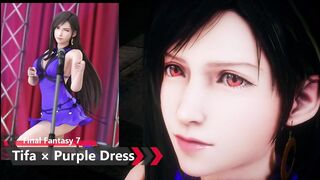 Final Fantasy 7 - Tifa (New Version) × Purple Dress - Lite Version