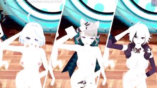 Genshin impact: [MMD] Chung Ha - Gotta go (Lynette, Furina, Arlecchino)