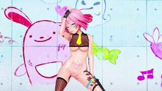 MMD Hentai 3D VTuber el_XoX Strips to "Tomboy"