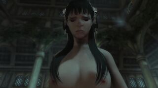 Thick Asian Rides Big Cock In Public | Skyrim POV