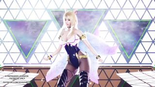 [MMD] 4MINUTE - Volume Up Ahri Sexy Kpop Dance League of Legends Uncensored Hentai 4K 60FPS