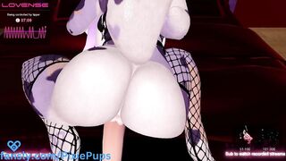 Furry Girl Getting Fucked in VR by a Fuck Machine and Moaning (Vtuber)