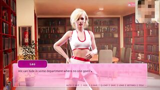 ( Margot ) Fucks Leo in the Library "No Cum" - Game : My Lovely Stepsister