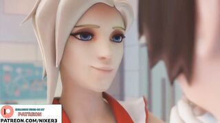 Mercy put Mei On A Sex Machine And Hard Fucked Her | Overtch Sfm Hentai Animation 60 Fps