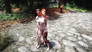 Skyrim Short - Breton caught by nord lesbian masturbation with description