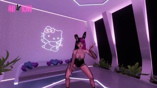 VR slut dances for you with no panties