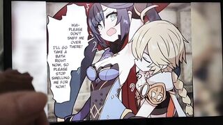 Genshin Impact Mona and Aether Hentai Manga