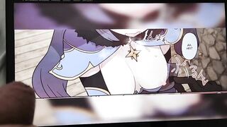 Genshin Impact Mona and Aether Hentai Manga