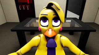 FNAF Sexy Chica Doing Blowjob