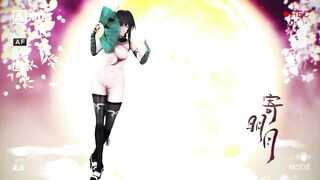 Ying Zhao Aether Gazer Hentai Undress Dancing Big Boobs Bouncing Chinese Girl MMD 3D