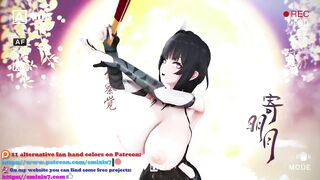 Ying Zhao Aether Gazer Hentai Undress Dancing Big Boobs Bouncing Chinese Girl MMD 3D