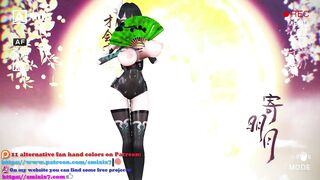 Ying Zhao Aether Gazer Hentai Undress Dancing Big Boobs Bouncing Chinese Girl MMD 3D