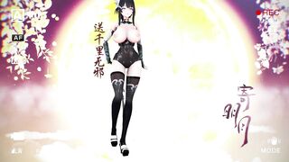 Ying Zhao Aether Gazer Hentai Undress Dancing Big Boobs Bouncing Chinese Girl MMD 3D