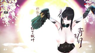 Ying Zhao Aether Gazer Hentai Undress Dancing Big Boobs Bouncing Chinese Girl MMD 3D