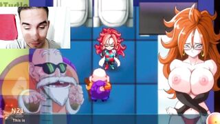 KAME PARADISE- Maestro roshi se folla a androide 21 video game xxx