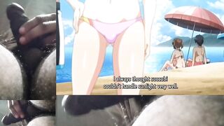 Play fuck game in public beach after swimming, step sister want hardcore doggy anime hentai cartoon