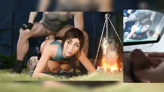 Lara Croft does Anal Doggystyle