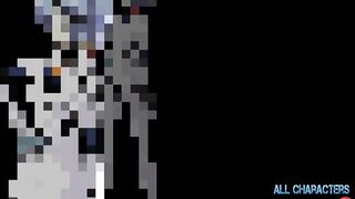 Rei Ayanami posa - DESNUDA