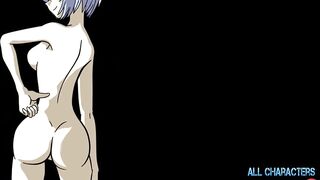 Rei Ayanami posa - DESNUDA