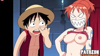 Nami Fucks Luffy for Treasure