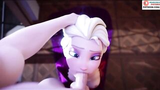 ELSA DO AMAZING BLOWJOB AND GETTING CUM - FROZEN 60 FPS High Quality Hentai 3D Animated 4K