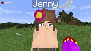 Minecraft Jenny Mod Blowjob from Jenny in a field!