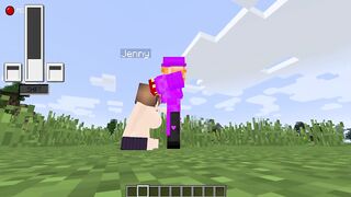 Minecraft Jenny Mod Blowjob from Jenny in a field!