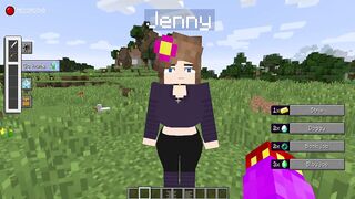 Minecraft Jenny Mod Blowjob from Jenny in a field!