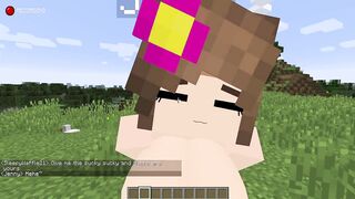 Minecraft Jenny Mod Blowjob from Jenny in a field!