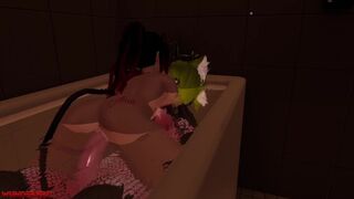 Bath time with Master @Ezzie_Bunnie ???? Would you like a bath with me?