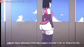 Naruto Testing Sarada || 4K