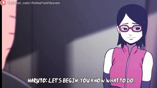 Naruto Testing Sarada || 4K