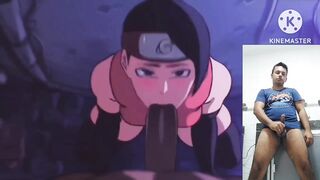 reacting to sarada from boruto getting fucked by a huge cock