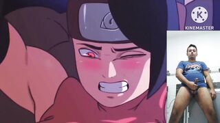 reacting to sarada from boruto getting fucked by a huge cock