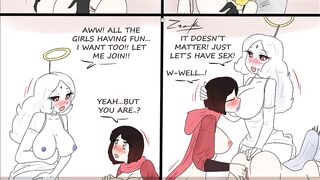 RWBY Lesbian & Yuri & Girls Only The Halloween Party Comic Porn