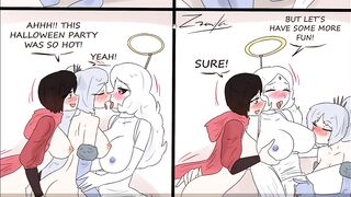 RWBY Lesbian & Yuri & Girls Only The Halloween Party Comic Porn