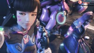 OVERWATCH HENTAI STORY SOMBRA HACK D.VA MECH | Overwatch Hentai 60 FPS High Quality 3D Animated 4K