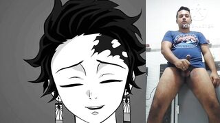 Reacting to Power getting fucked hard by Tanjiro