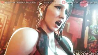 Tifa Gets it in Both H0les || 4K