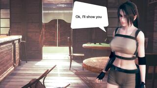 Lara croft cosplay hentai having sex with a man in new animated hentai manga video