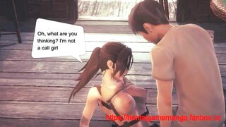 Lara croft cosplay hentai having sex with a man in new animated hentai manga video