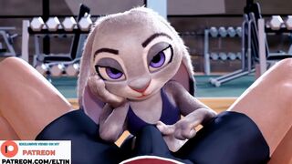 Judy Hopps Swallow Dick And Getting Cum In Gym | Best Furry Hentai Zootopia 4K 60 FPS