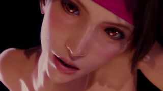 Final Fantasy porn Jessie gets creampied Rule34 3D animation