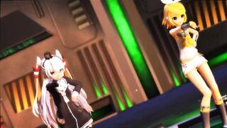 (MMD) Amatsukaze & Rin - Distorted Princess (Made by DM144)