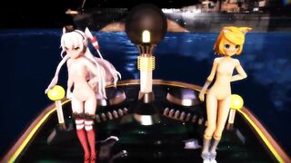 (MMD) Amatsukaze & Rin - Distorted Princess (Made by DM144)