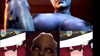 Irene Belserion is Gangbanged & Bukkake by Liara & the Asari