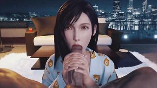 Tifa Lockhart – BBC Blowjob Facial (Animation With Sound)