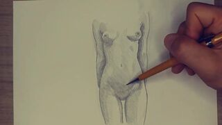 Beautiful Nude Sketches – Pencil Art