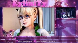 Streaming girl 3D parody - Face Cam Slut (Voice-Fr)